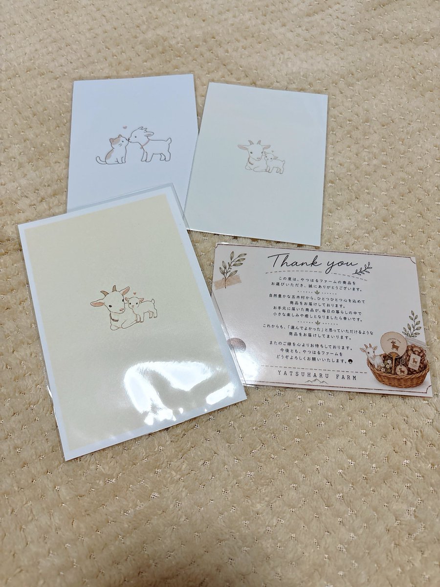M_minimal0723's tweet photo. 熊本県にあるやぎのよりみち・やつはるファーム様のオンラインショップでの購入品。ヤギのフォトカード可愛い過ぎました♡癒し系✨️
#ヤギ https://t.co/cSdWQ4bdoA