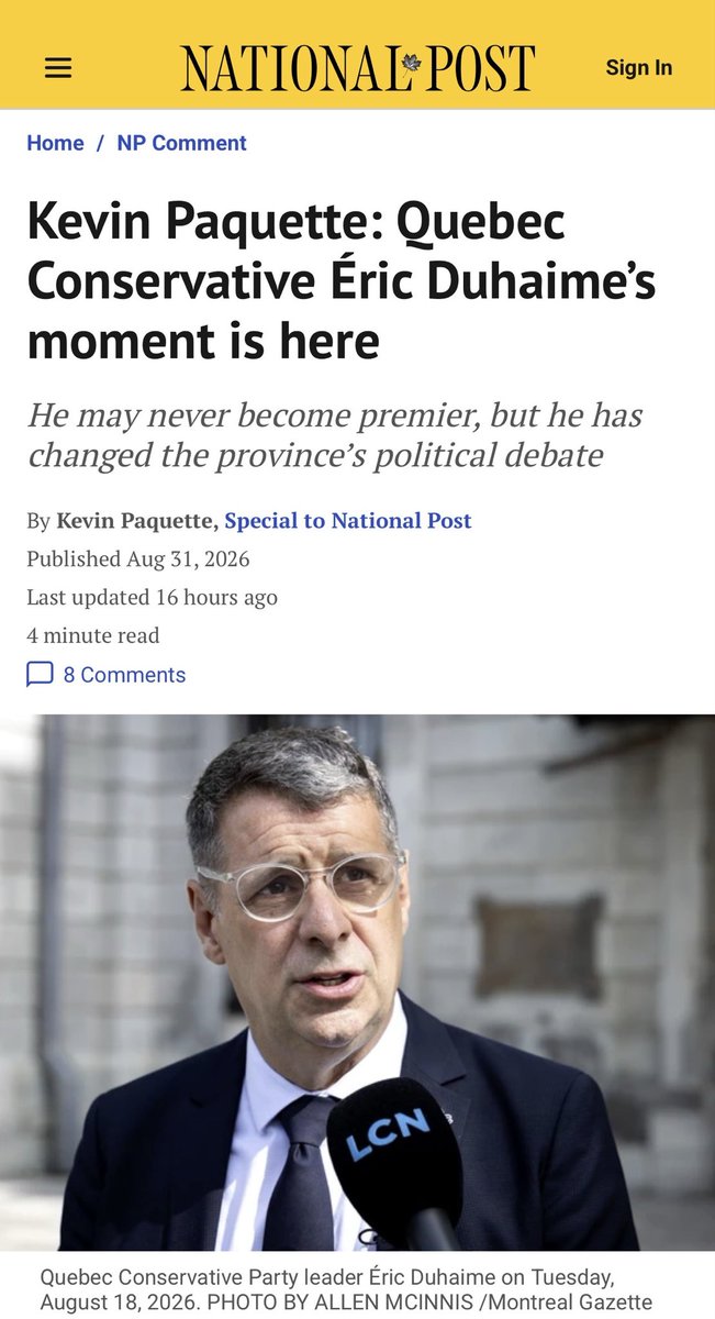 E_Duhaime's tweet photo. Depuis le début de la campagne, on a entendu la CAQ parler de privé en santé, le PQ a proposé de réduire l'impôt des PME et le PLQ parle de s'attaquer à la paperasse et à la bureaucratie. 

Éric Duhaime va probablement faire élire pour une première fois des députés à l'Assemblée nationale cet automne. Mais clairement, son influence sur le débat politique est bien supérieur aux nombres de sièges qu'il avait à l'Assemblée nationale dans la dernière législature. 

Le PCQ force les autres partis à s'approprier des idées conservatrices. Et on peut s'attendre à ce que son influence augmente encore plus s'il réussit à avoir la balance du pouvoir d'un gouvernement minoritaire le 5 octobre.