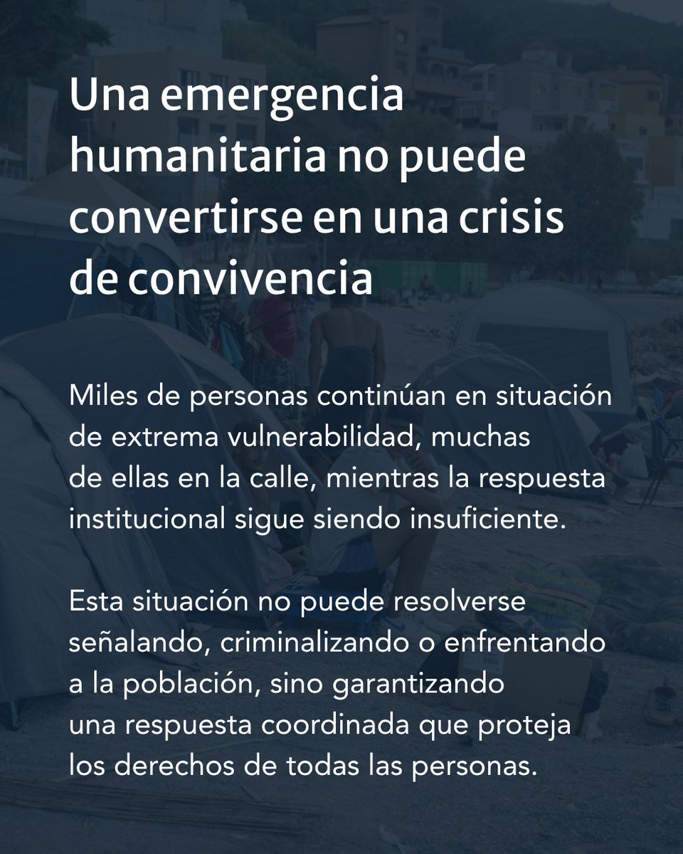 ProcomarVLL's tweet photo. Dados los acontecimientos de los últimos días en Ceuta es fundamental recordar que ninguna forma de violencia es una respuesta y que se necesitan respuestas institucionales para parar esta violencia y garantizar los derechos de las personas migrantes. #noviolencia #ceuta https://t.co/R2HVrqsSQc