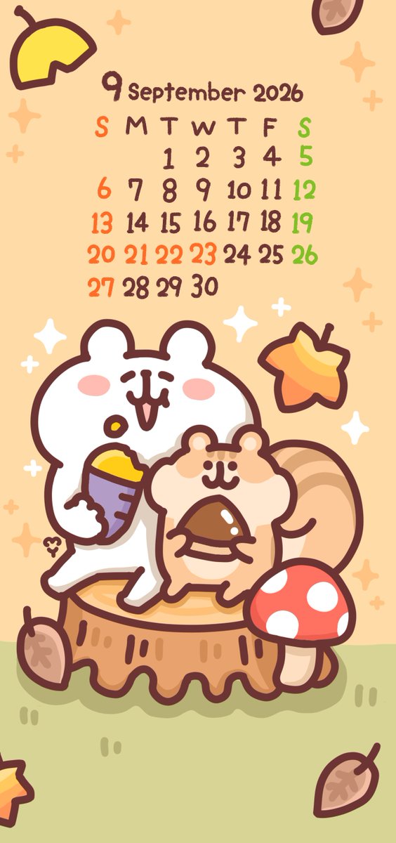 my_stampcreator's tweet photo. 9月のカレンダー！
シルバーウィークキター(ﾟ∀ﾟ)ーーー！！！
#カレンダー
#カレンダー2026 
#壁紙カレンダー 
#壁紙 https://t.co/ewsmHqg4CV