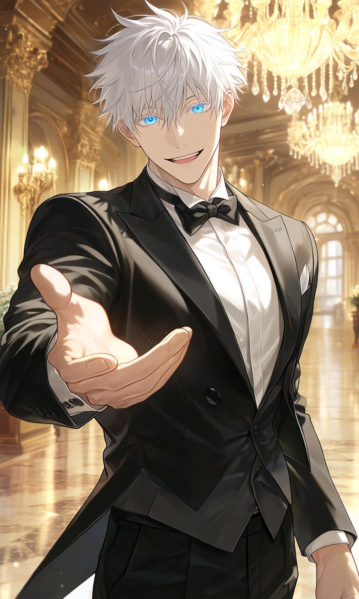 gojo_s1207's tweet photo. Shall  we dance？
(僕と一緒に踊って頂けますか？)

⚠️AI画像無断転載禁止・無断使用禁止⚠️ https://t.co/kFVm8nRPWp