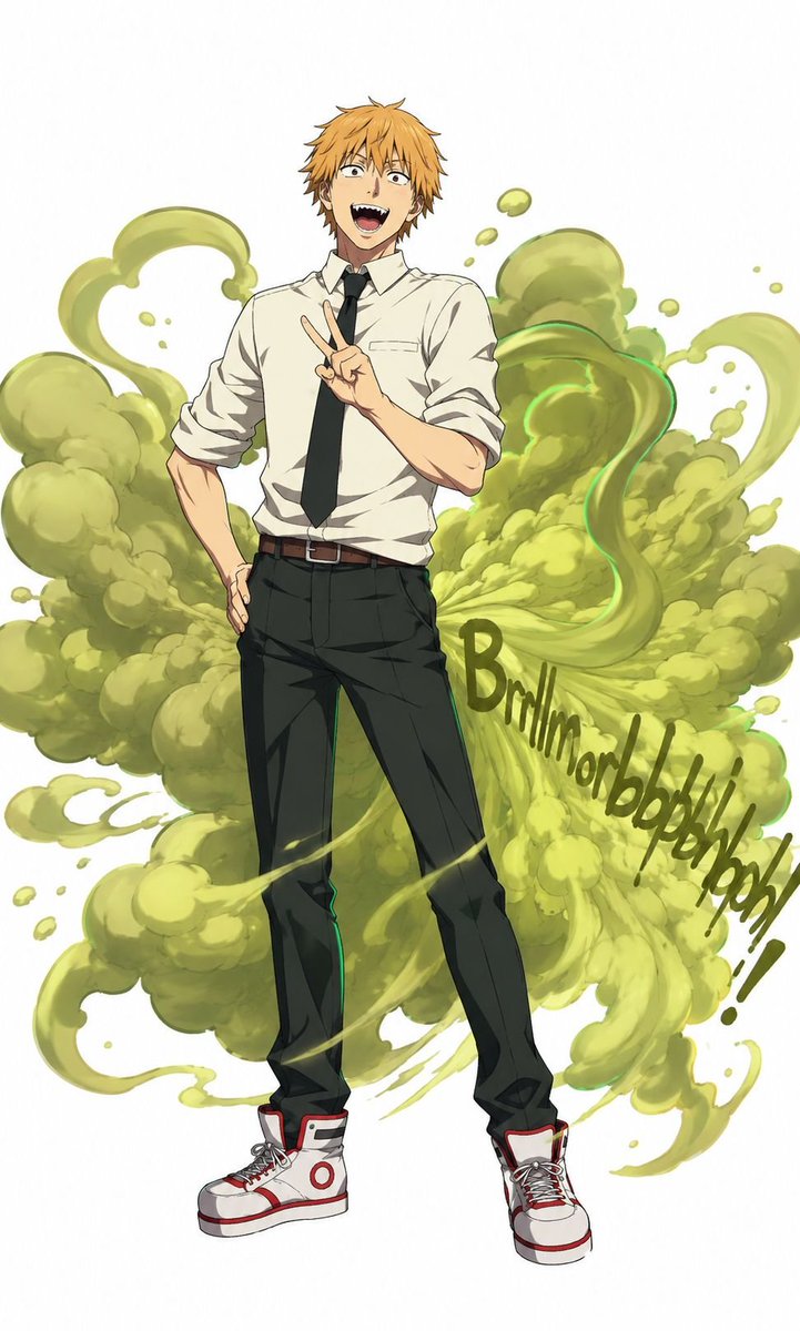 goonji11's tweet photo. denji is a guy who farts a lot and sniffing his farts might result in transforming into a denji clone https://t.co/wr64VRplpc