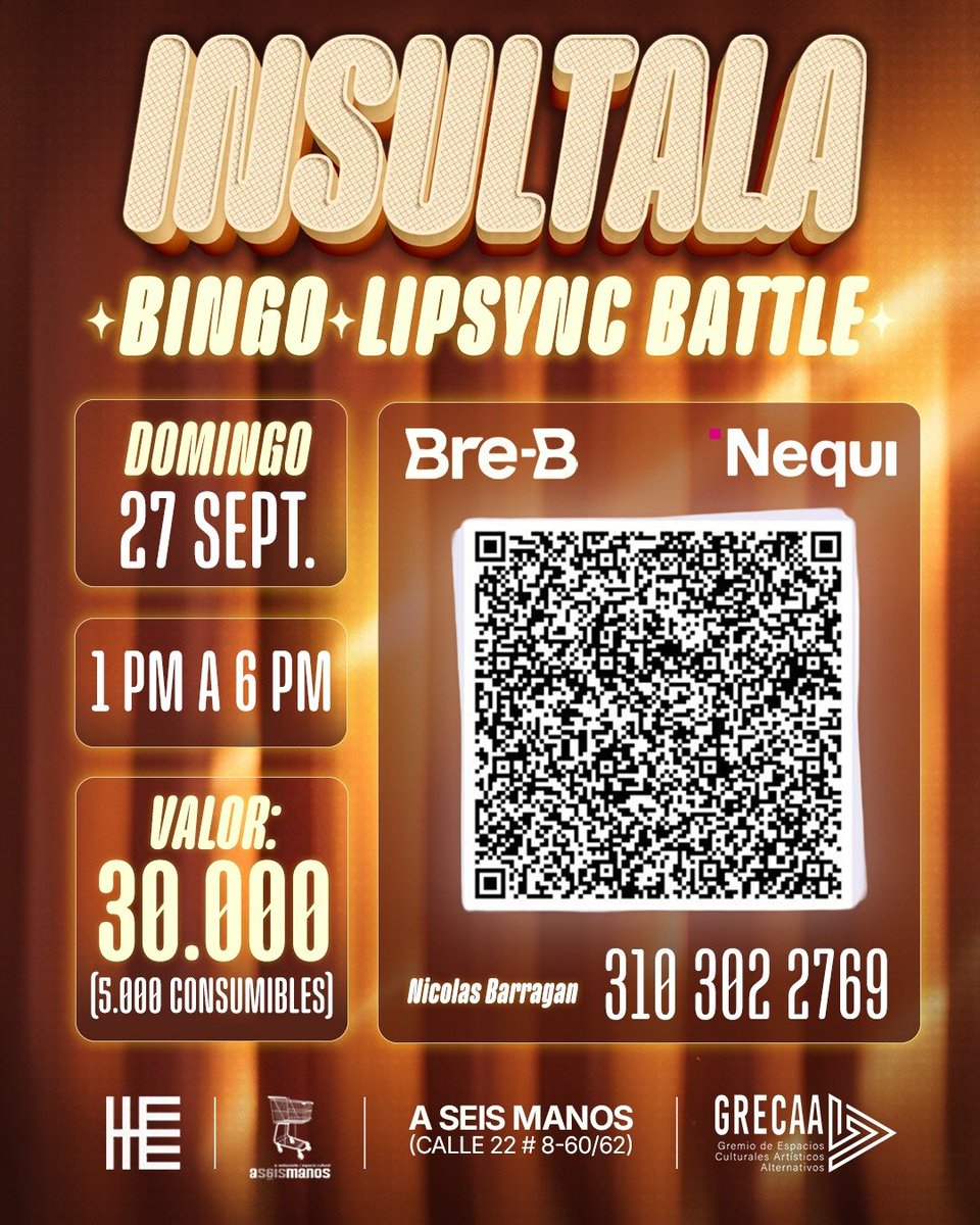 DeyMompox's tweet photo. ¿Cómo están mis lindas? ¿Ya compraron su entrada para el Bingo Brunch Batallas de Lipsync de Insultala? ¿Aprietas? https://t.co/pW71TCQ4Fn