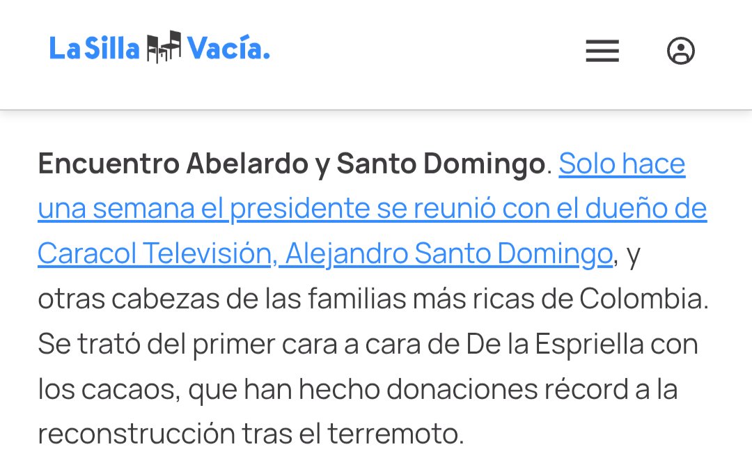 emiliolagos1's tweet photo. El cierre del programa de Camila Zuluaga en Blu Radio se da una semana después de reunión de Abelardo y el grupo Santo Domingo.

¿Negociaron la libertad e independencia de la prensa? https://t.co/s3MQIF72ZT