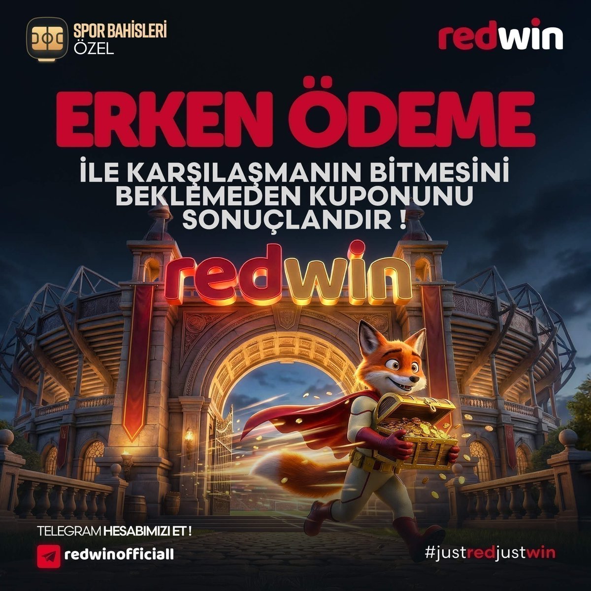 Redwin_TR's tweet photo. 💥Canlı Bahislerde Yeni Bir Dönem Başlıyor❗️

⚡️#Redwin ile kazandığını anında al, maçın sonunu bekleme❗️

🔍Detaylar için:  https://t.co/o1WeFZ1W72 https://t.co/NtMF4dd80t