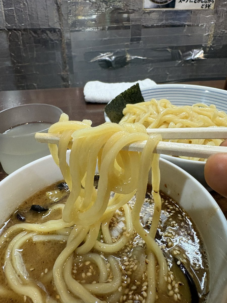 sobako0923's tweet photo. 9/1(火)#仕事帰りの夕食 #つけ麺 
#肉なすつけ ¥1300
#夜限定メニュー 
#めんさいぼう五郎左 
#杉並区阿佐谷南 
#南阿佐ヶ谷駅 
#阿佐ケ谷駅 https://t.co/deGaU53G4B