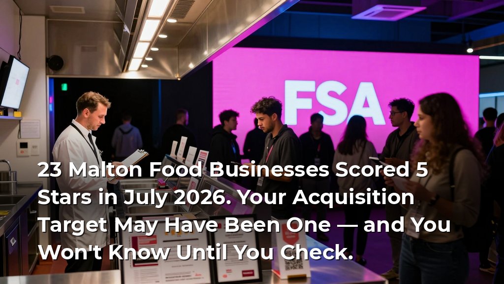successionedge's tweet photo. 87.4% of North East food businesses hold a 4 or 5 FSA rating. Malton's July cohort sits above that baseline. https://t.co/q5clg7pdAb