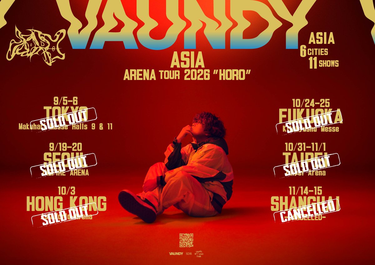 Vaundy_AWS's tweet photo. 📣#Vaundy 
海浜幕張駅ジャック中!!

今週末から
自身初のアジアアリーナツアー
スタート🏃‍♂️

ASIA ARENA TOUR 2026 "HORO"

Vaundyが海浜幕張駅に登場!!🔥

掲載期間：8/31(月)〜9/6(日)

発見したら #Vaundy_HORO をつけて
#VAWS で全国に拡散しよう!!💫

※駅および駅員へのお問い合わせはご遠慮ください

- - -

📌今週末9/5&6開催!!
ASIA ARENA TOUR 2026 "HORO"
@ 幕張メッセ 9・11ホール
🛍️https://t.co/zcOulwYYLe
💿https://t.co/iO6sagiJVh    
🤝https://t.co/sEpUc3aUIN

#VaundyAsiaTour
