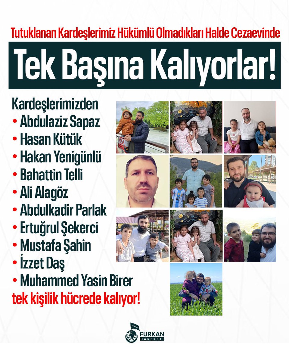 FurkanHSakarya's tweet photo. FURKAN HAREKETİNİ DURDURAMAYACAKSINIZ! 

TutuklulukZulmünü Bitirin
AlparslanHocaya Özgürlük
SemraHocaya Özgürlük https://t.co/I5PxJiOWWe