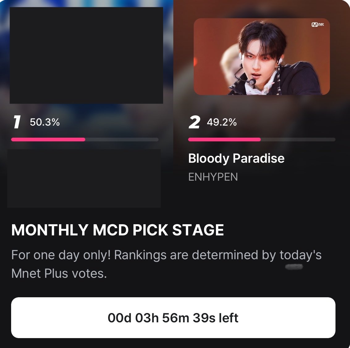 nowbluei's tweet photo. 3 hours left
engenes, we absolutely shouldn’t lose this. please vote! https://t.co/jOXgwLty2I