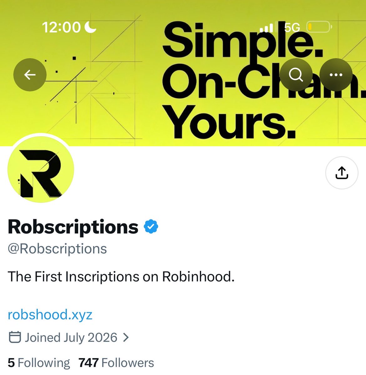 KingsEcheeh's tweet photo. Eyes on ~ @Robscriptions 

The First inscription on Robinhood 
$ROBS is Coming…

▪️ 21,000 Supply
▪️ Fair mint
▪️ Equal edge + No Team allocation

Going live 13:00 UTC
Website ~ https://t.co/qqo3qJFC1z https://t.co/2Pe63ihEX2
