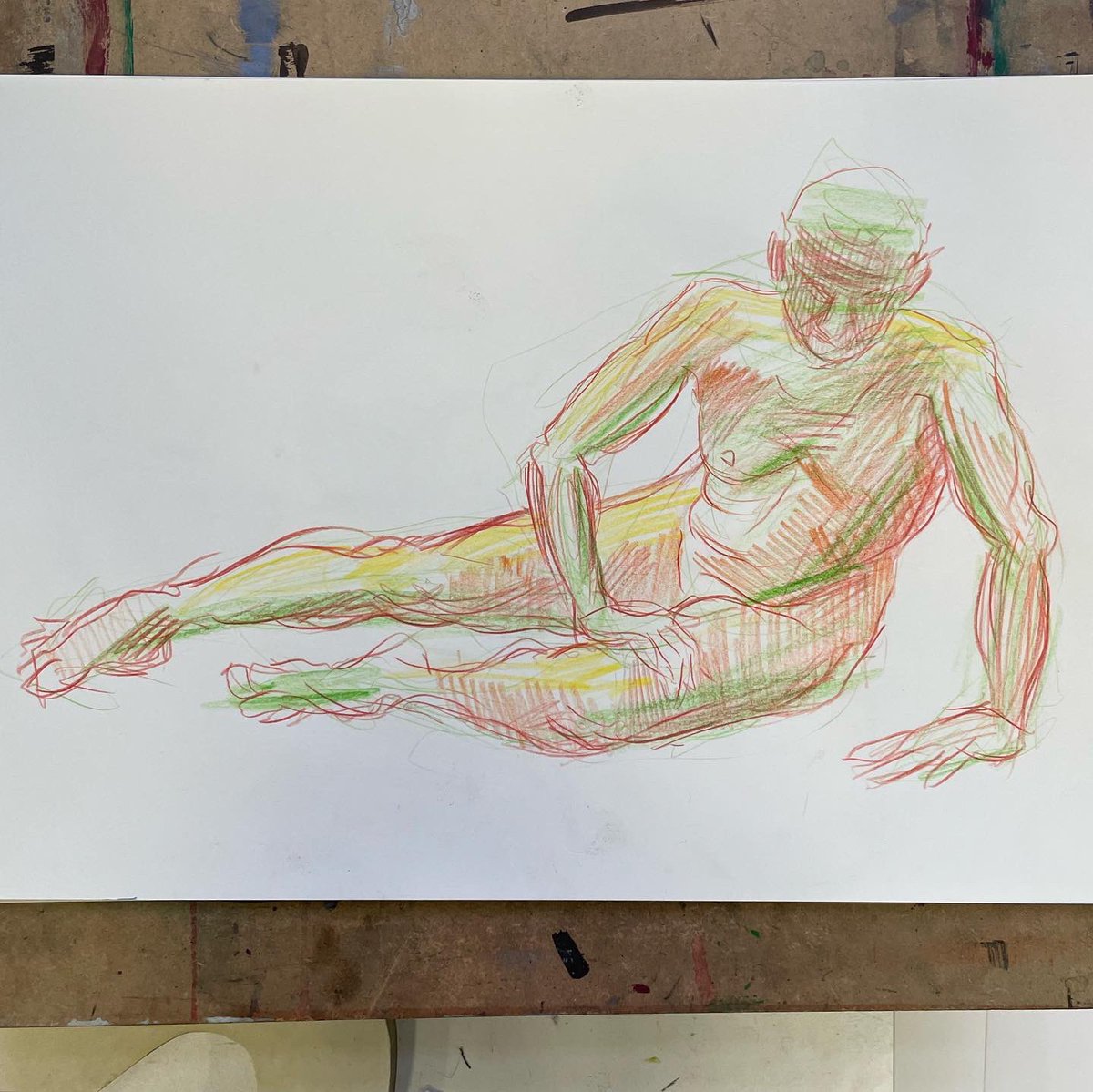 martinalapipe's tweet photo. Drawings from 2022, that’s when I started drawing everyone in colour like a maniac.

I love how much more lose these drawings are, more fresh, expressive really. Its given by the pencils I was using - vintage Faber Castell, they dont make them anymore https://t.co/O6tquOXA9e