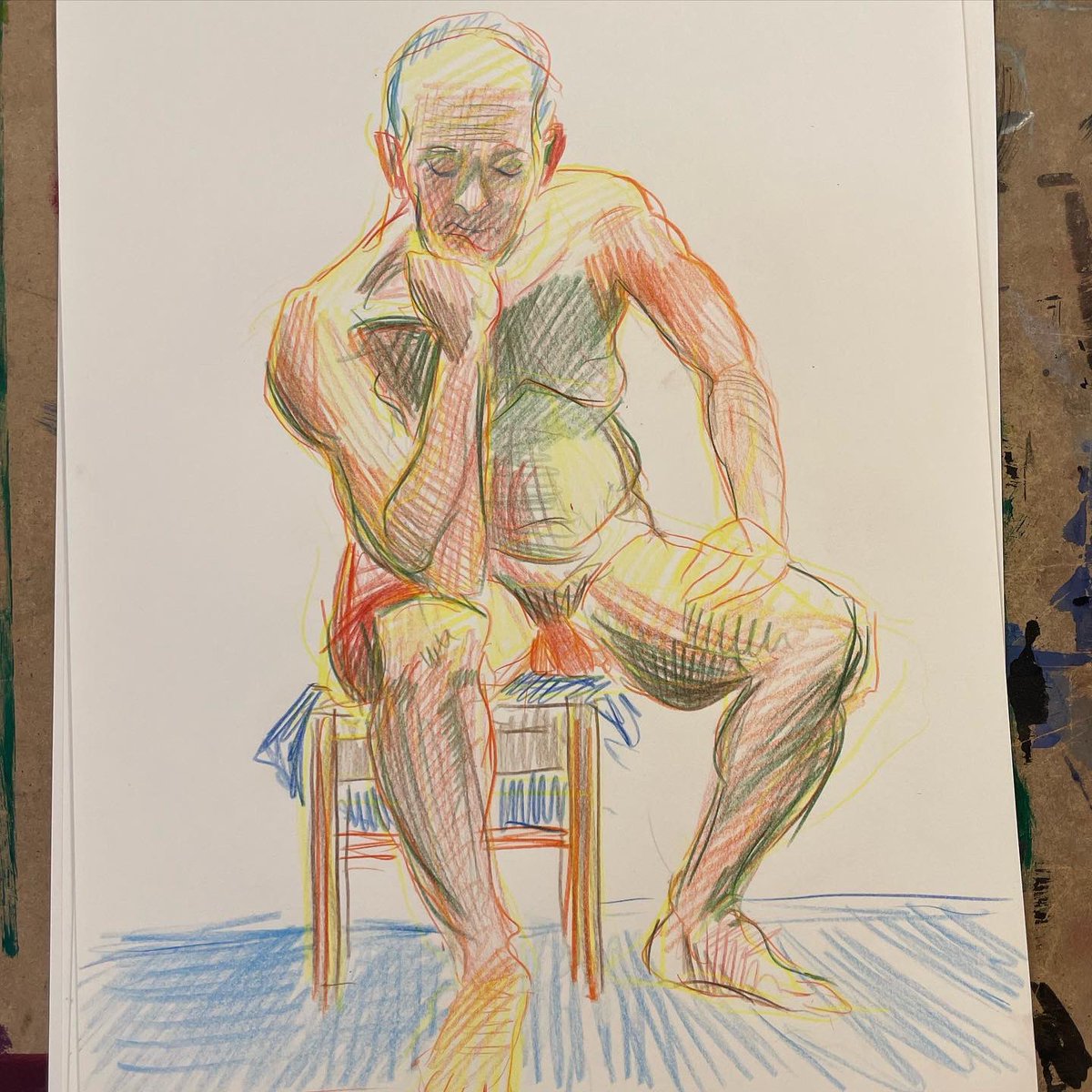 martinalapipe's tweet photo. Drawings from 2022, that’s when I started drawing everyone in colour like a maniac.

I love how much more lose these drawings are, more fresh, expressive really. Its given by the pencils I was using - vintage Faber Castell, they dont make them anymore https://t.co/O6tquOXA9e