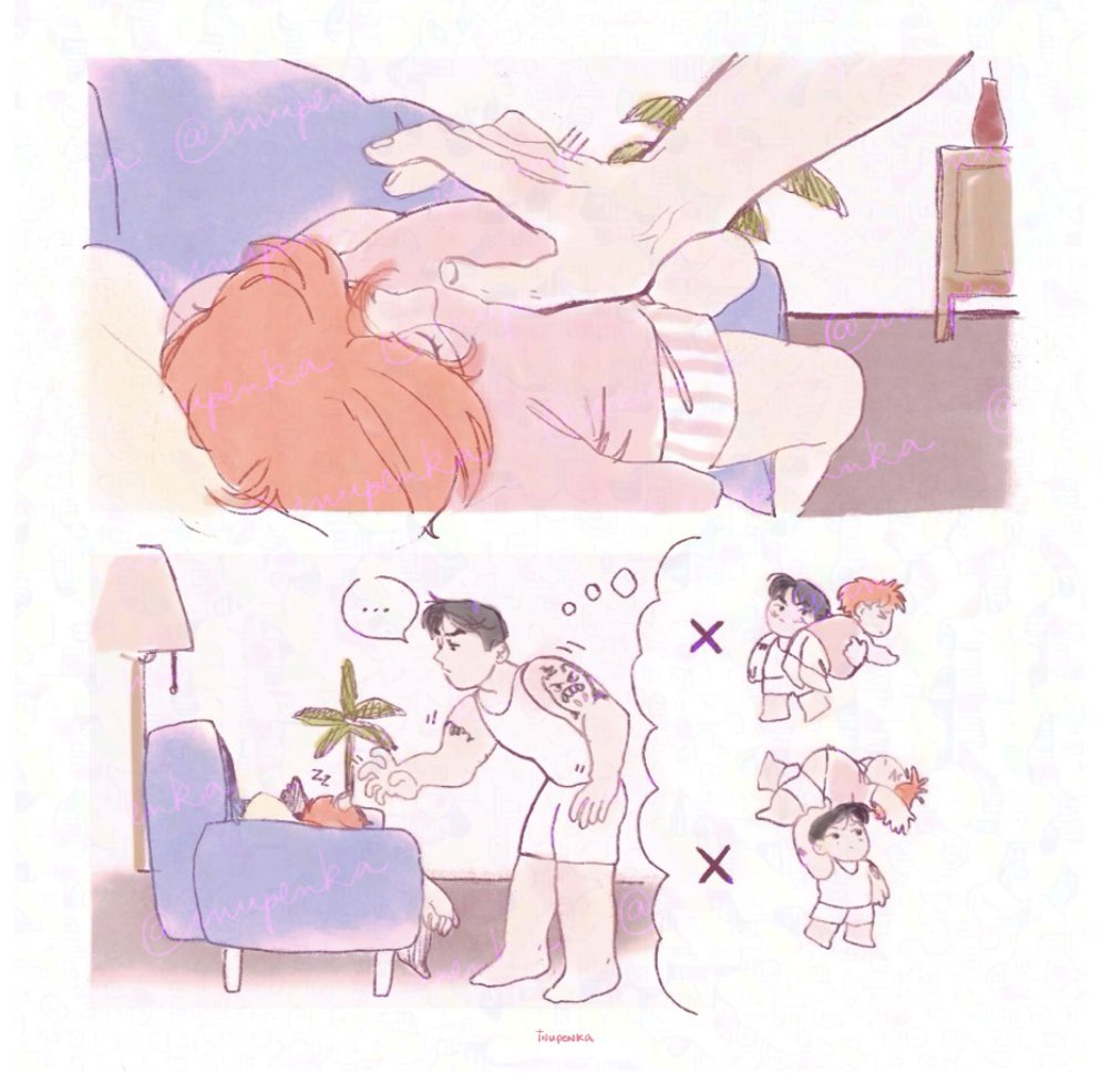inupenka's tweet photo. J’ai essayé un truc #kyungdan #omegaverse https://t.co/ehJwEmQErn