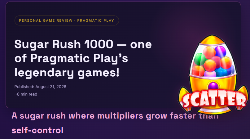 Alice73859407's tweet photo. 🍭 Sugar Rush 1000 is pure candy chaos: a 7×7 grid, tumbles, sticky multiplier spots and free spins that can get seriously wild.
Full review with screenshots:
https://t.co/zIlTMEKCU4

#SugarRush1000 #PragmaticPlay #Slots https://t.co/rEqEMOaJ0C