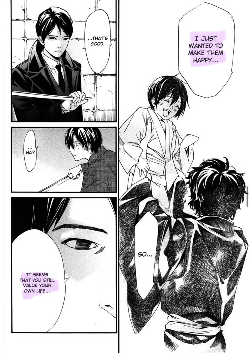 IsraaAlhamdan's tweet photo. Rereading chapter 31:

Yato started affected by Ebisu 🥺✨

#noragami #ノラガミ https://t.co/u8qY8HHemw