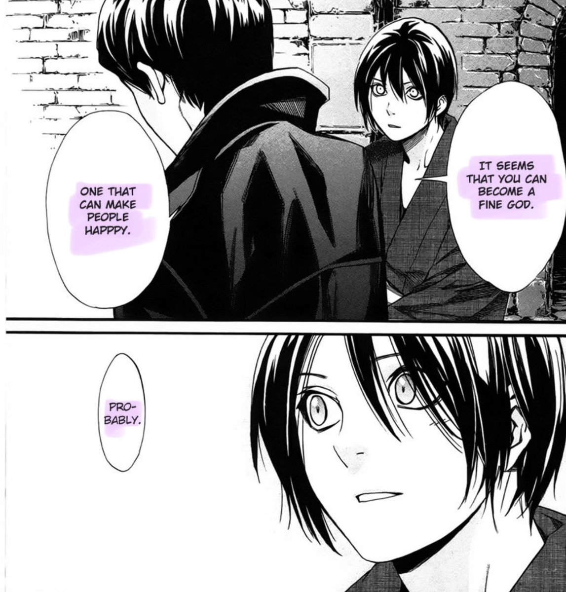 IsraaAlhamdan's tweet photo. Rereading chapter 31:

Yato started affected by Ebisu 🥺✨

#noragami #ノラガミ https://t.co/u8qY8HHemw