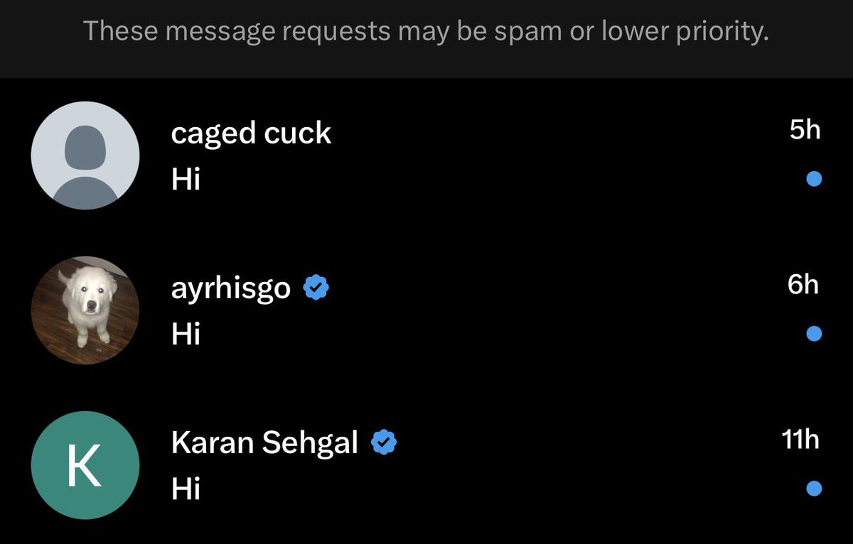 Sammiebee93's tweet photo. I kinda wanna see what happens if I put every person that messages me “Hi” into one big group chat. Do they all just say “Hi” on loop? 
Like “x user has been added to the group” and then 1000 guys just say “Hi” https://t.co/FdVDcczf1f