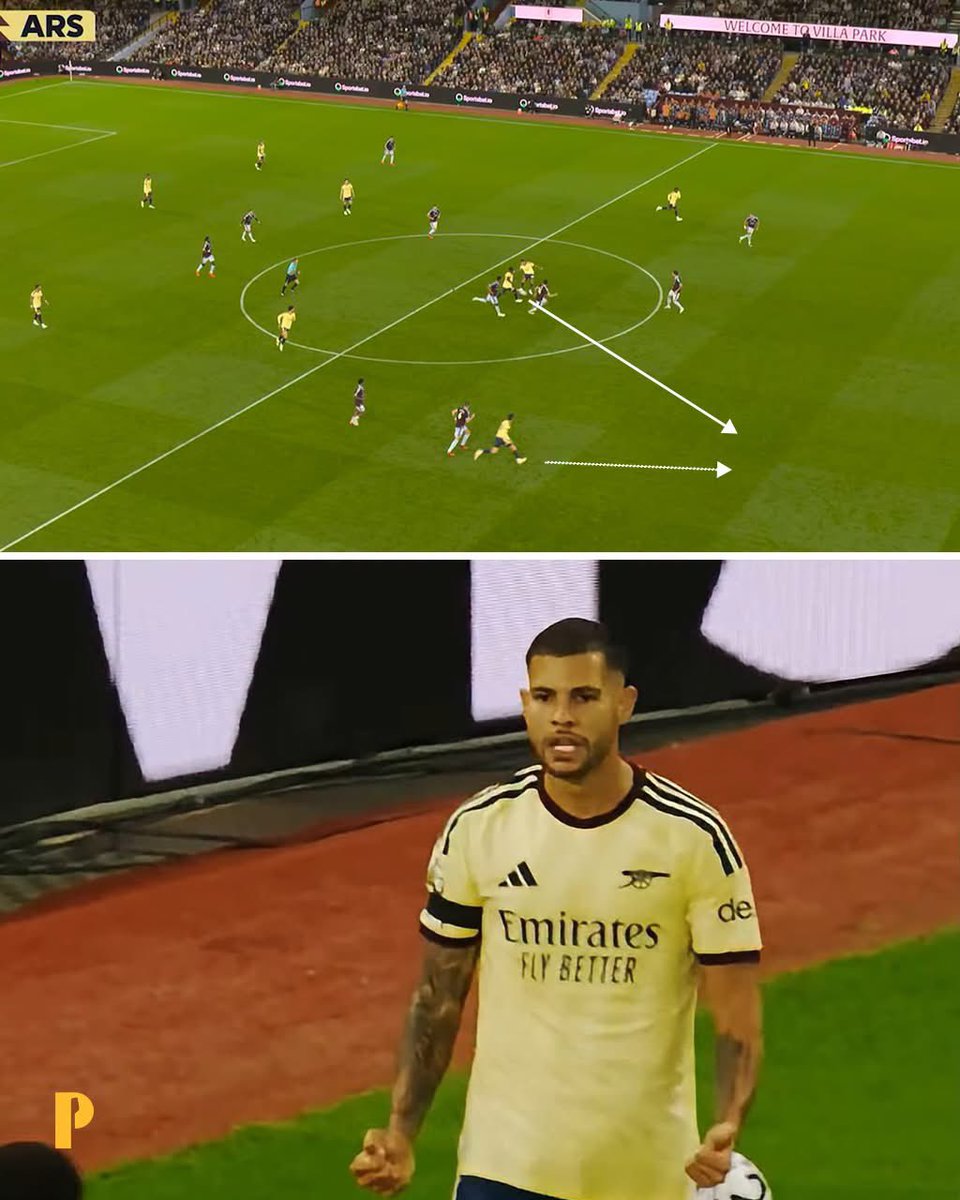 Afcmex_'s tweet photo. 🚨Two of Bruno Guimaraes' most notable moments in his first Premier League game for Arsenal.

🔸A lightning-fast cut inside to find Kai Havertz to break through the defender. Throughout his time at the stadium, Bruno was always confident in his crosses and dribbling past opponents' legs. In the 84th minute, he made a successful cut inside to win the ball in a relatively dangerous box.

🔸A successful save from a shot on goal, celebrated with all the passion. On his debut, Bruno said he would be an Arsenal player, and this celebration showed that.

🔸These two moments perfectly encapsulate the value of Bruno: a warrior and an artist. #ars
