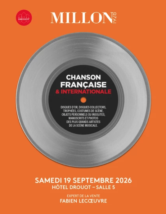 PatrickRoulph's tweet photo. La prochaine vente aux enchères ''Chansons Françaises & Internationales'' aura lieu à Drouot, le samedi 19 septembre à partir de 11H00, Salle 5 - Hôtel Drouot 9, rue Drouot Paris 9e. #drouot #enchères
On en parle... https://t.co/Lc8ctVydSR https://t.co/70Uh4cN6WO