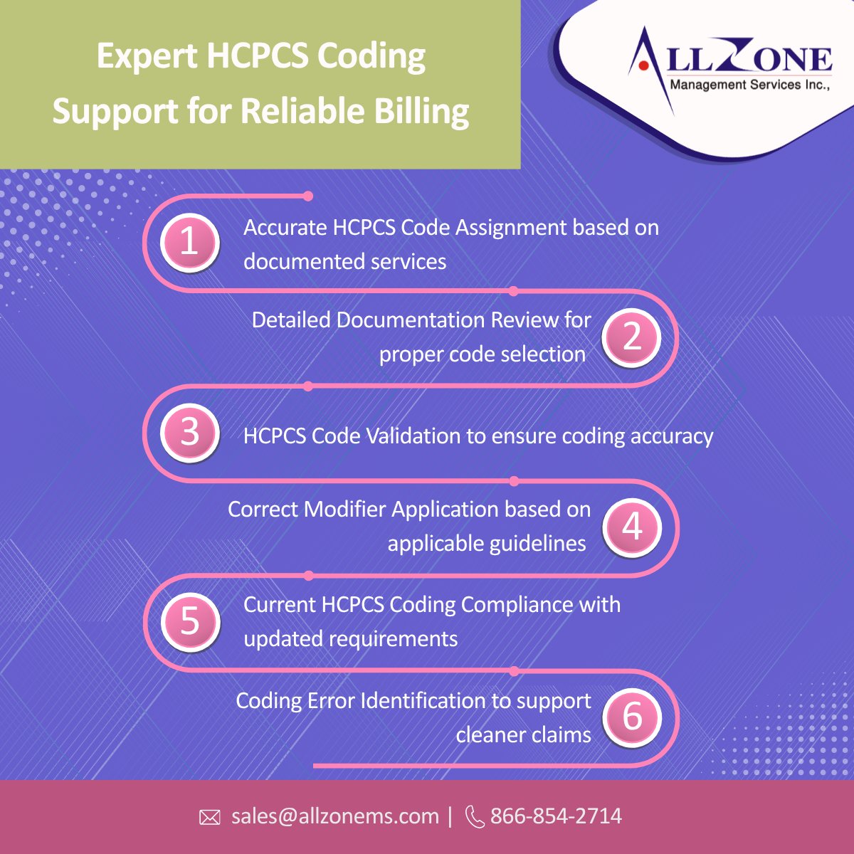Allzone_Online's tweet photo. Every HCPCS code is the first step to accurate billing.
Explore Now: https://t.co/wk6POaplL0
#Allzonems #allzonemanagementservices #HCPCCoding #HCPCS #HCPCCodingServices #MedicalCoding #MedicalCodingServices #MedicalBilling #Healthcare #RevenueCycleManagement #BillingExperts https://t.co/j9SVGEdwBj