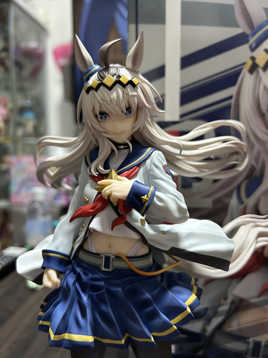 DJSEX30's tweet photo. ウマ娘シンデレラグレイ
オグリキャップ！
造形から彩色までバチバチに仕上げてあってカッコイイぞ😇

いいぜ最高だぜ！
問題は飾れるかって言う事！ https://t.co/dKwpxjlg5a
