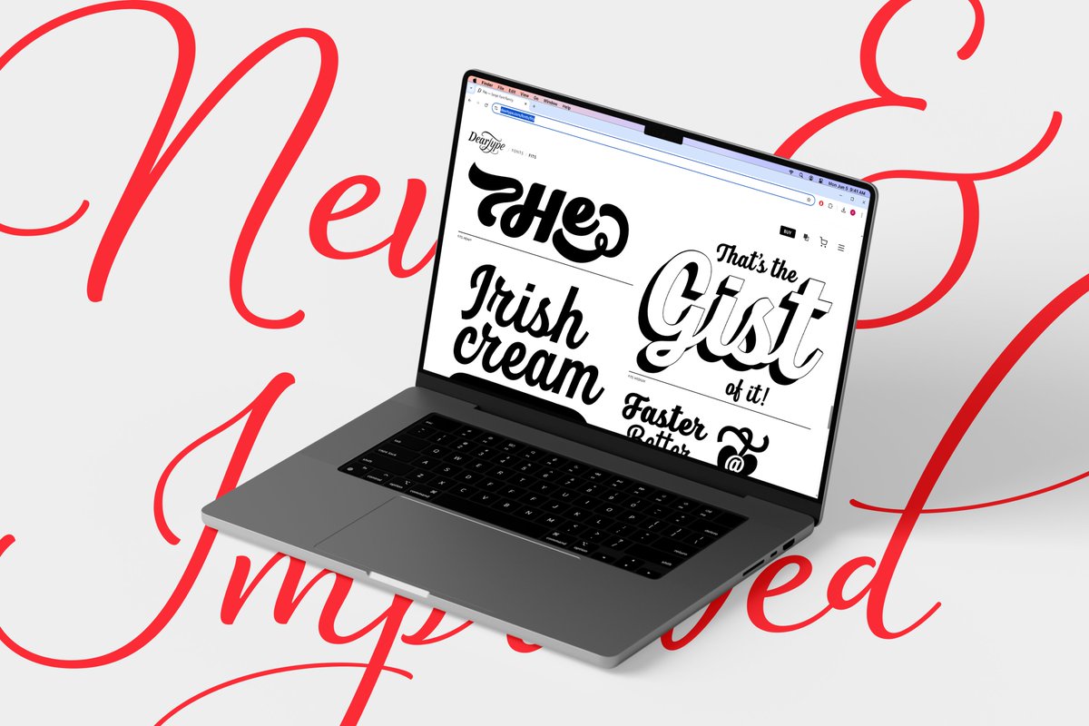 DearType's tweet photo. It's official! DearType has a new website and boy, do I have some new fonts for you! Test them live, preview Opentype features and make sure you scroll down to the bottom of each page to see some cool samples.
Check out https://t.co/rzjn17mA8w https://t.co/htbonxQhgB
