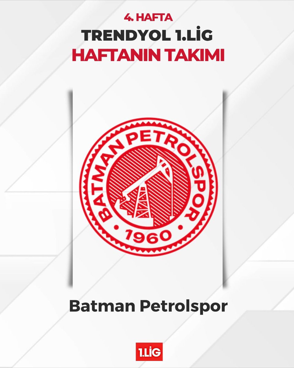 st1lig's tweet photo. Trendyol 1. Lig'de haftanın takımı sizlerin oylarıyla Batman Petrolspor seçildi.

#DünyanınEnGüzelLigi https://t.co/PxxC349XeD