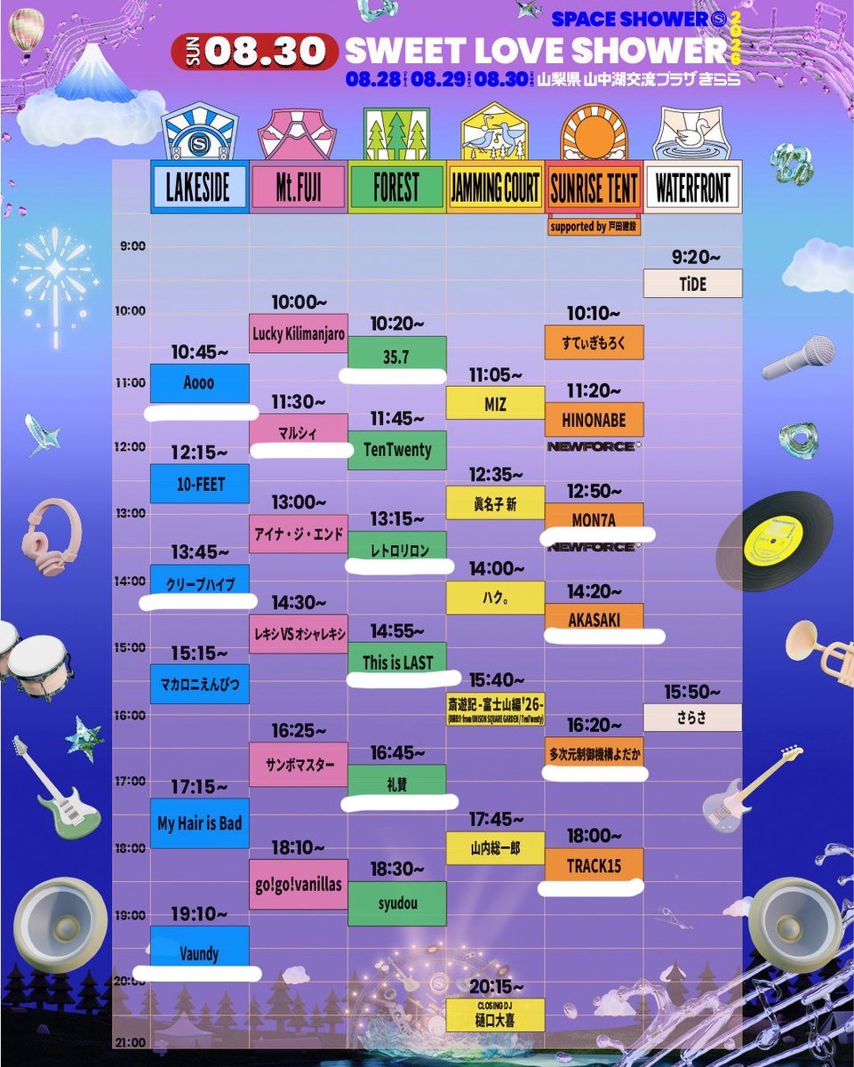 Ryou0709Swim's tweet photo. 8/30 SWEET LOVE SHOWER 2026

大好きなフェス！ラブシャ！
今年も日中いい天気でたくさんの音楽を浴びてきた〜🚿🎵
観てなくても耳に入ってきた音楽たち全てが楽しかった🫶
ドームぶりのvaundyはもちろん楽しすぎてやっぱりいい声でみんなを楽しませてくれるなーと思いました🙂‍↕️
#ラブシャ https://t.co/lLGyQ0de40