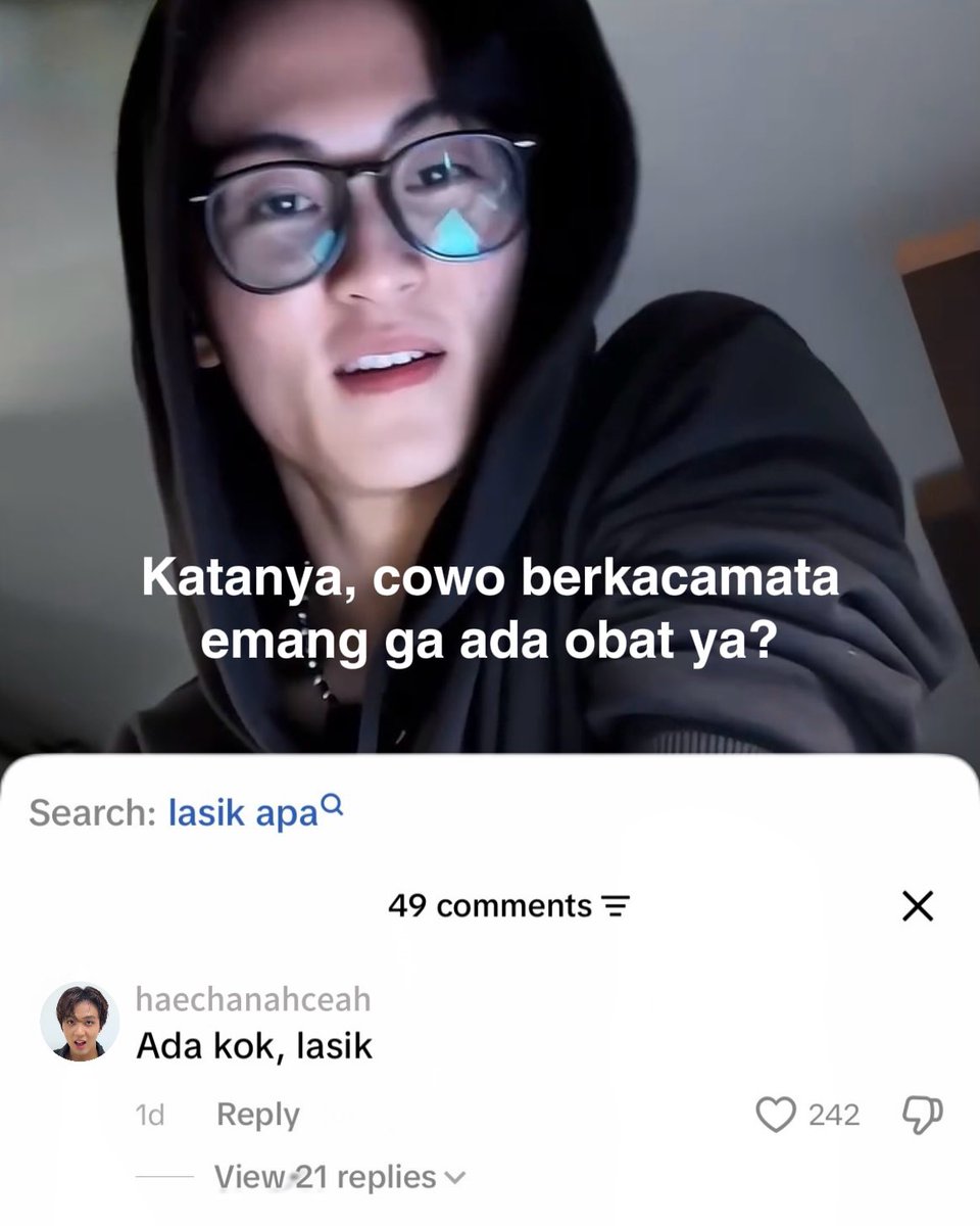 sskngntuk's tweet photo. “ada kok, lasik” https://t.co/Jd73Lc7eUf