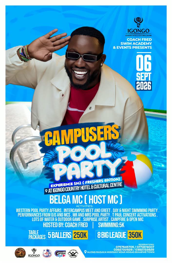 Igongocc's tweet photo. Happy new month everyone and we are here to invite all the campus students for #CampusersPoolParty ft the finest djs and MCs this Sunday 6th September. Get ready for crafted cocktails, water games, curated food and unforgettable moments.
#VisitIgongo https://t.co/3ixEwGOjXR