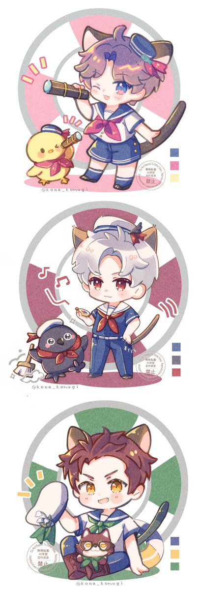 kona_komugi's tweet photo. 8月～August🍎！
たくさん描きました～⚓🏖️🏀🐈️✨️
#今月描いた絵を晒そう https://t.co/6cf46ZoCOC