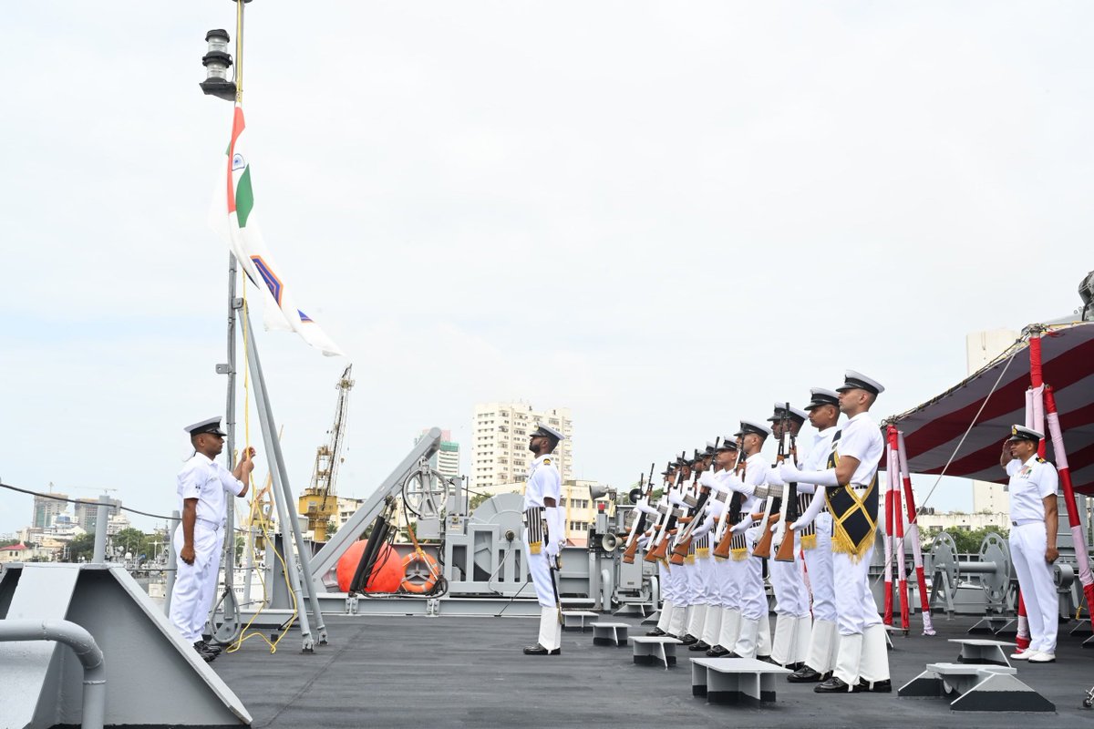 DefProdnIndia's tweet photo. Nischay, Nirbhay, Nipun ⚓
The Indian Navy commissioned INS Nipun, the second Diving Support Vessel (#DSV) of the Nistar Class, at Naval Dockyard, Mumbai, on 31 Aug 2026, marking a significant enhancement of the Navy’s deep-sea diving, underwater intervention and submarine rescue capabilities. It also reflects the contribution of Indian shipyards, domestic industry and associated agencies towards strengthening the Navy’s indigenous capability.
The commissioning ceremony was presided over by Admiral Krishna Swaminathan, Chief of the Naval Staff, in the presence of Vice Admiral Sanjay Vatsayan, Flag Officer Commanding-in-Chief, Western Naval Command.
Indigenously designed and constructed by Hindustan Shipyard Limited (#HSL), Visakhapatnam, #INSNipun has formally entered operational service with the #IndianNavy, ready to support those who operate beneath the waves and contribute to safeguarding India’s maritime interests.
Detail: https://t.co/OVZhA7VKmH
#AatmanirbharBharat #Indigenisation #DefenceProduction #MaritimeSecurity