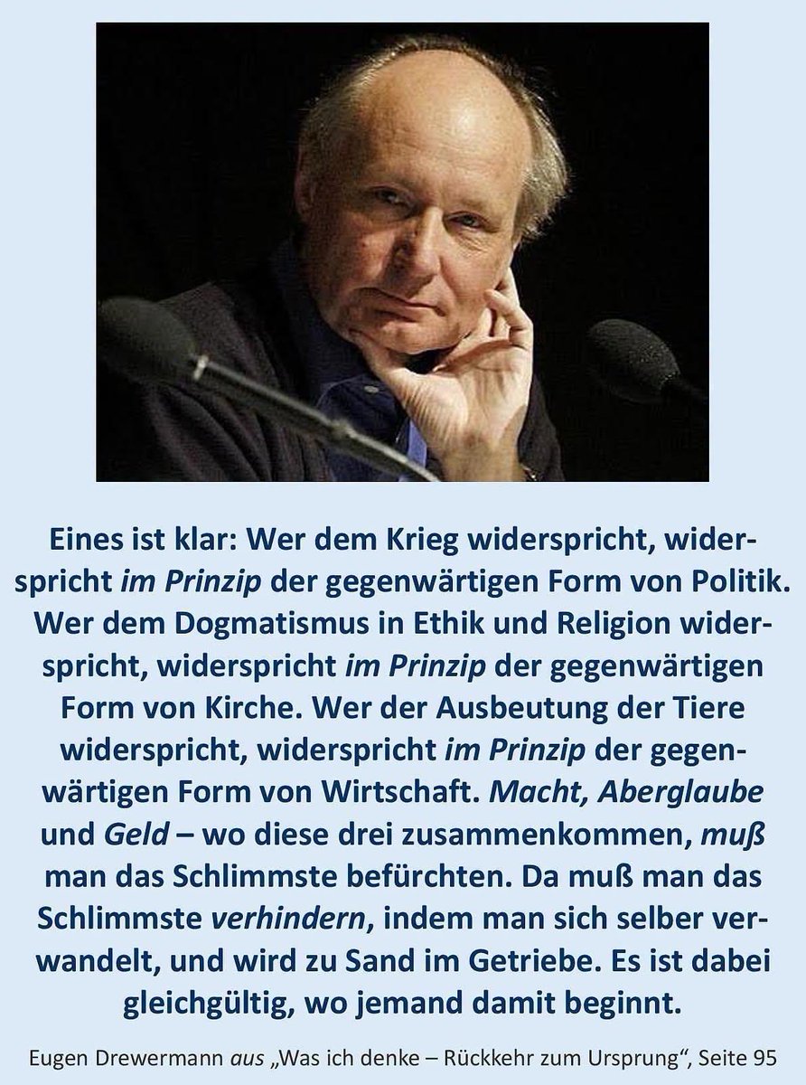 BSW_TV's tweet photo. Eugen #Drewermann https://t.co/yZpDfWmL2M