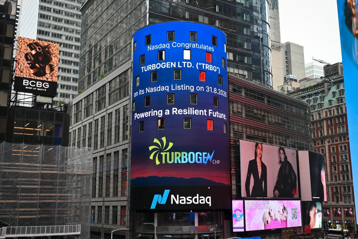 TurboGen4's tweet photo. Turbogen on the Nasdaq Times Square Tower!

Proud to see our brand high above NYC as we expand our global footprint. https://t.co/H16W4lXtMS