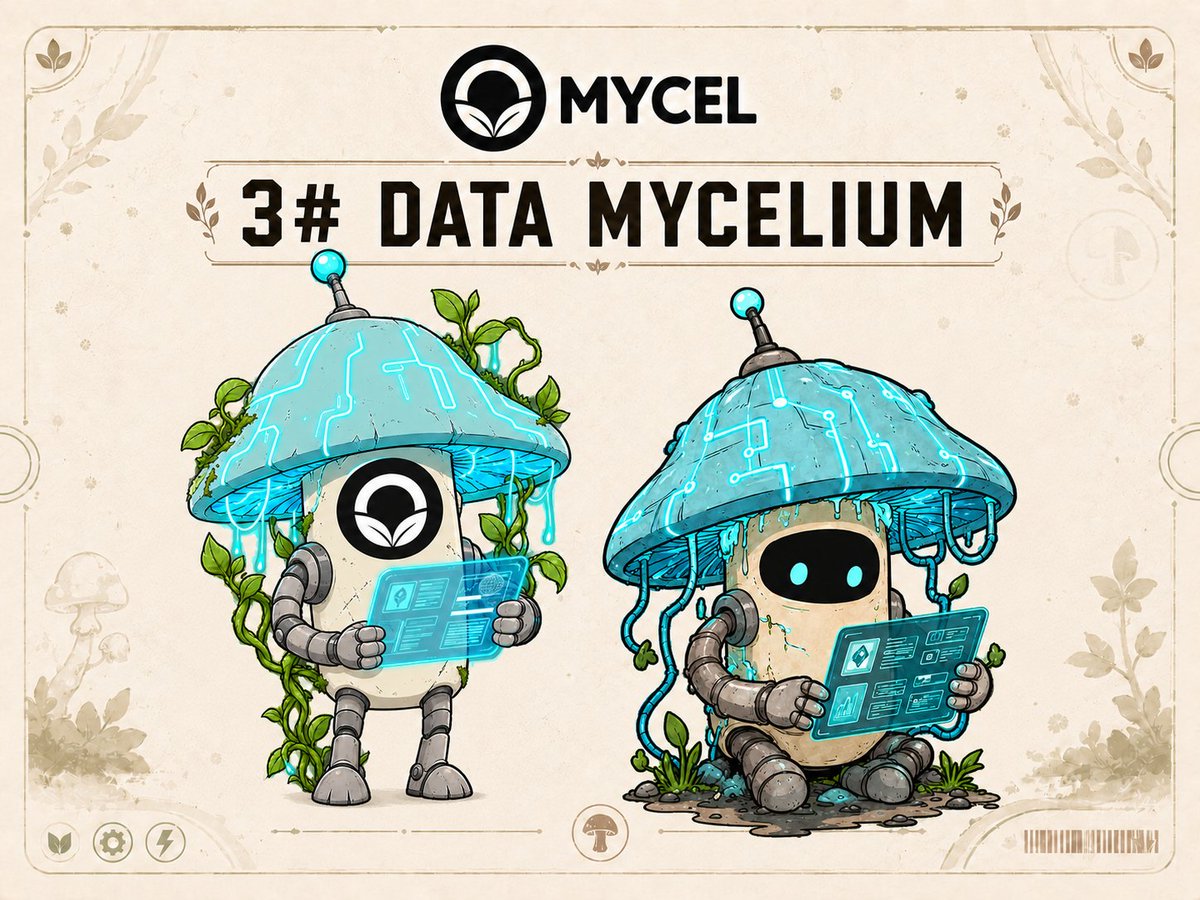 organic_mycel's tweet photo. MEET THE MYCEL CAST 🍄
3. DATA MYCELIUM

He doesn't guess. He verifies.

What he represents:
signal, pattern recognition, on-chain intelligence.

Use him when:

- wallets start moving weird
- the chart is telling a story
- someone needs the receipts
- MYCEL is spreading through the data

He doesn't chase noise.
He listens to the network breathe.

More characters soon.