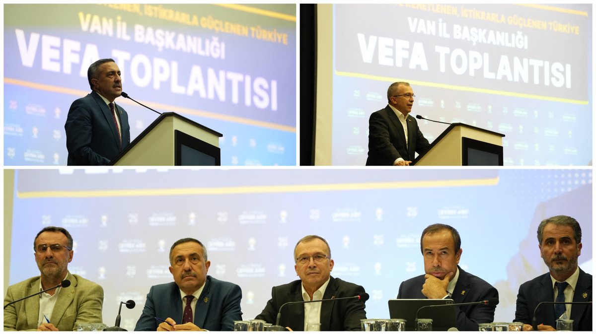 AK_PartiVan's tweet photo. AK Parti Genel Merkez Teşkilat Başkanlığımızın Vefa Programı kapsamında, İl Başkanımız Sayın Abdulahat Arvas’ın ev sahipliğinde; geçmiş dönem il yönetim kurulu üyelerimiz, belediye başkanlarımız, ilçe başkanlarımız ve belediye meclis üyelerimizle bir araya geldik.

Teşkilatımızın dününden bugününe emek veren, davamıza gönül veren tüm yol arkadaşlarımızla buluşmanın mutluluğunu yaşadık.

Genel Merkez Teşkilat Başkan Yardımcımız Sayın Uğur Aydemir ve MKYK Üyemiz Sayın Mustafa Özkan’ın katılımlarıyla gerçekleştirdiğimiz bu anlamlı buluşmada, geçmişten geleceğe uzanan güçlü teşkilat bağlarımızı bir kez daha pekiştirdik.

Cumhurbaşkanımız ve Genel Başkanımız Sayın Recep Tayyip Erdoğan’ın liderliğinde, Türkiye Yüzyılı hedeflerimiz doğrultusunda; birlik, beraberlik ve kardeşlik içerisinde durmadan, yorulmadan çalışmaya devam edeceğiz.
@akparti
@abuyukgumus 
@uguraydemir45 
@06mozkan 
@MustafaAlkayis 
@Recep_ayd25