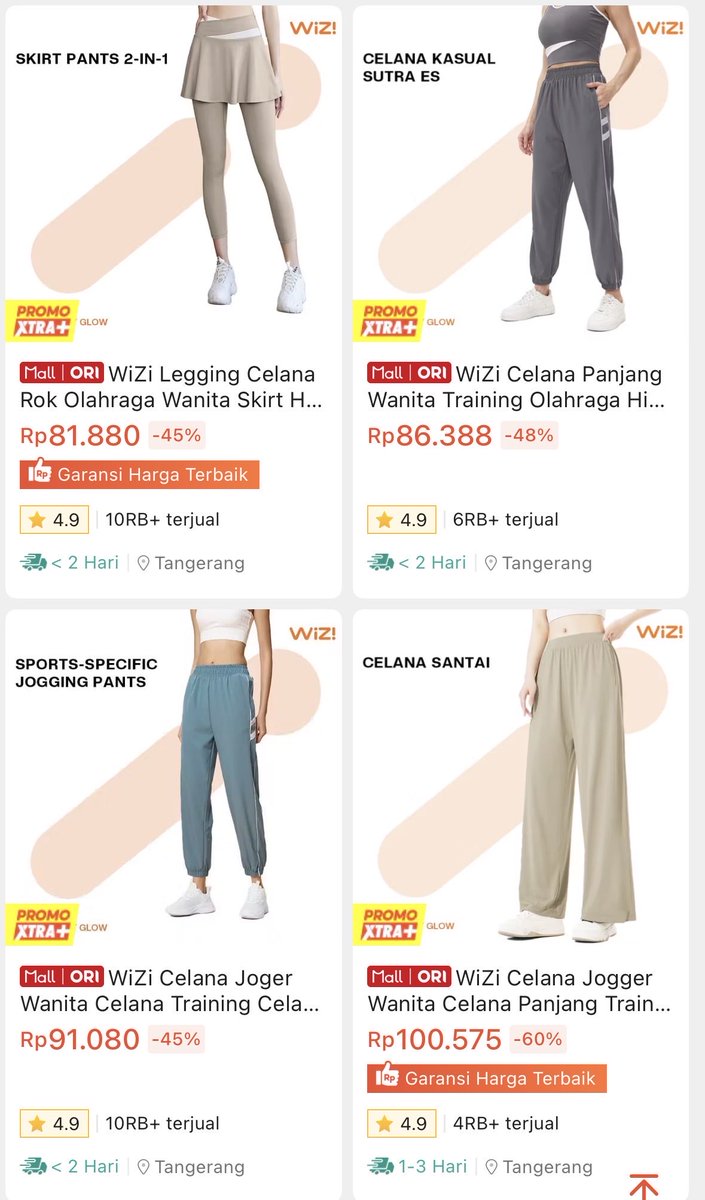 nicasaal's tweet photo. in this economy, tiap orang wajib punya skill nyari outfit olahraga affordable tp berkualitas😌

aku kasih contekan sport bra, celana, atasan under 100k biar ttp gonta-ganti outfit meskipun jadwal olahraga kalian gaada habisnya itu😭🫵🏻 https://t.co/G51yOSqWZE