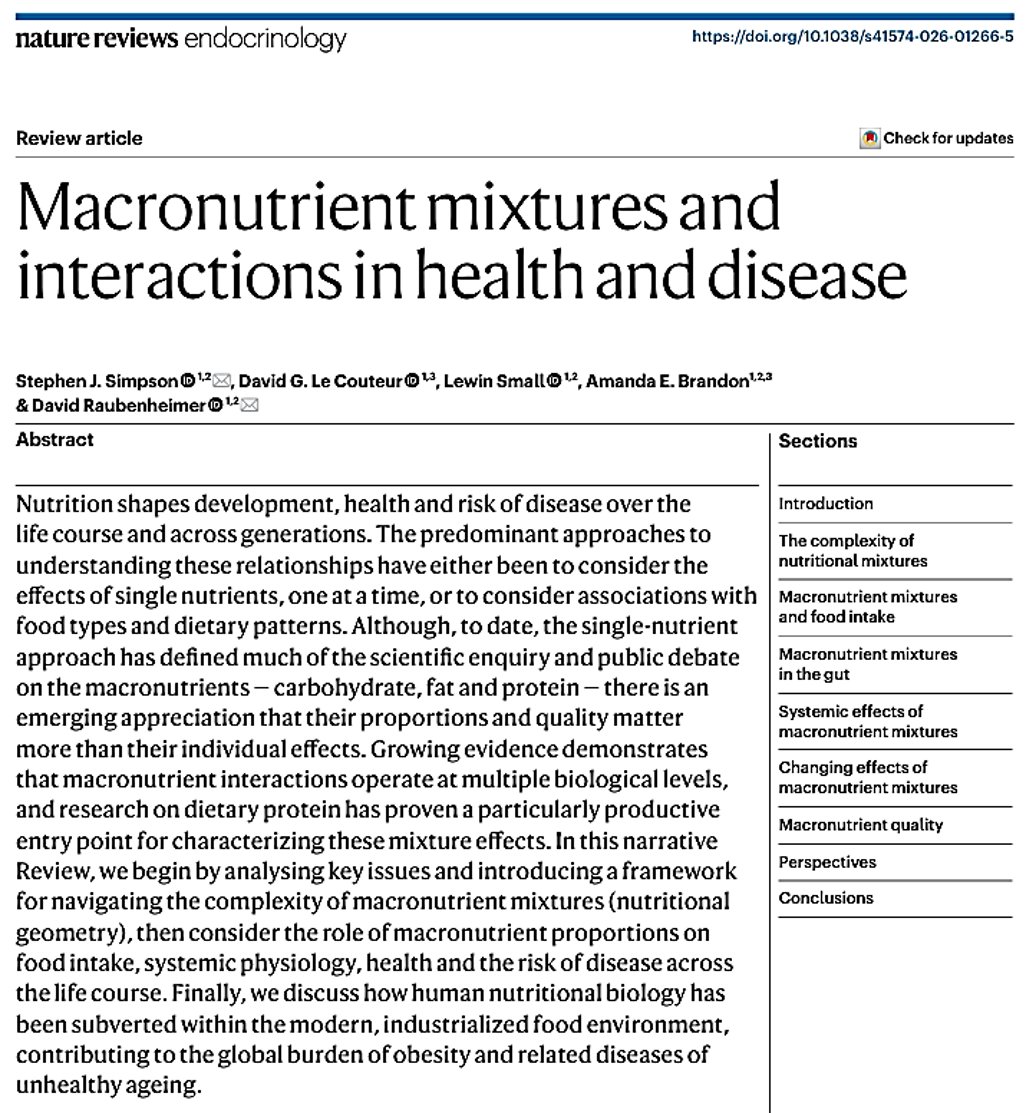 joseramosvivas's tweet photo. ¿Comemos #nutrientes aislados o mezclas de nutrientes? 🧬🍽️🥑🍞🥚 

Nature Reviews Endocrinology 📚🔬 destaca que las proporciones, la calidad y el equilibrio entre macronutrientes (carbohidratos 🍞, grasas 🥑 y proteínas 🥚) pueden importar más que sus efectos individuales.

Mediante el concepto de #geometríanutricional📐, los autores analizan cómo estas mezclas influyen en la ingesta 🍽️, la regulación del apetito 🧠, las señales hormonales 🧪, la fisiología sistémica ❤️‍🩹 y el riesgo de enfermedad a lo largo de la vida.

Además, discuten cómo el entorno alimentario industrializado moderno 🏭🍔🥤 puede alterar esta biología y contribuir a la carga global de obesidad ⚖️ y enfermedades asociadas al envejecimiento no saludable 🧓📉.

💡🔎 Sería interesante complementar estos modelos con ensayos clínicos a largo plazo 🧪📊 que evalúen distintas mezclas de macronutrientes en poblaciones y contextos dietéticos específicos 👥🌍.

🔗👉 https://t.co/F1rihEoOQC

#Nutrición #Endocrinología #Obesidad #Metabolismo #Dieta #Salud #Ciencia #Investigación #geometrianutricional