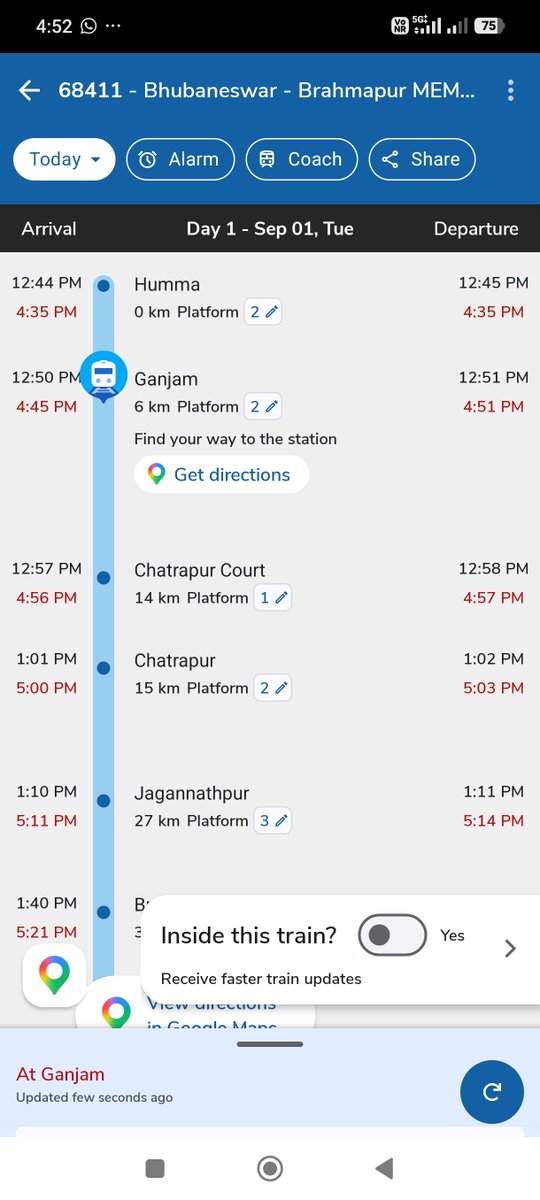 SUBHASMITA7777's tweet photo. Good evening sir, This train is delaying unnecessarily @RailMinIndia,@RailwaySeva https://t.co/tADaVTlrl2