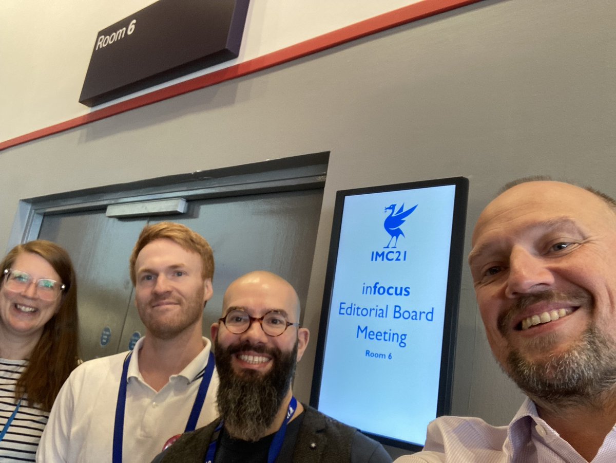 RoyalMicroSoc's tweet photo. Our friendly infocus Magazine team have just finished their editorial meeting at #IMC21 and are keen to hear your ideas for future articles!

Come and chat with us during this afternoon's poster session 😃 👍
#RMSinfocus https://t.co/ECdRQAVVhP