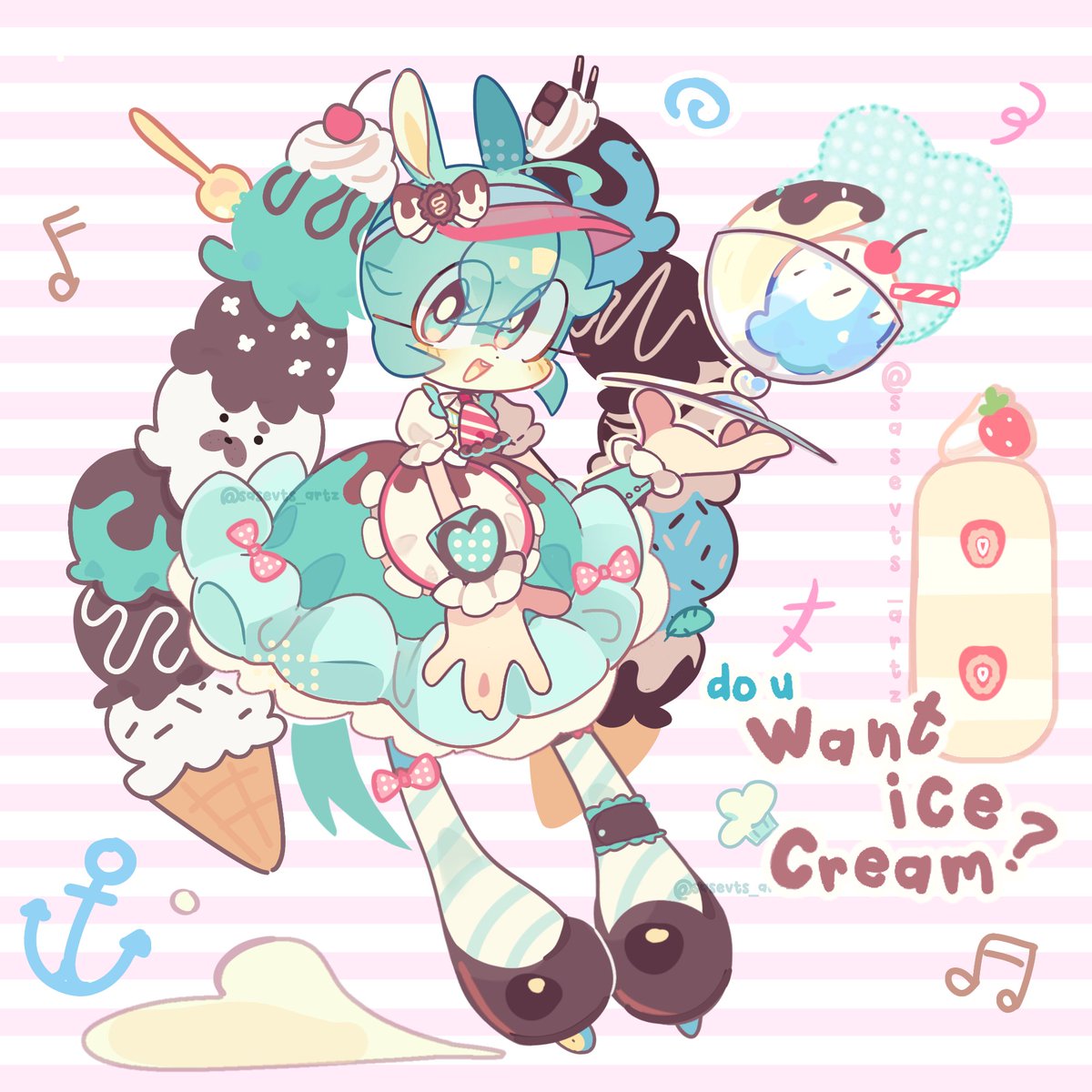 sasec21b's tweet photo. Chocomiku ᡣ𐭩
#miku #fanart
I draw this for Dtiys https://t.co/sckKET7GU7