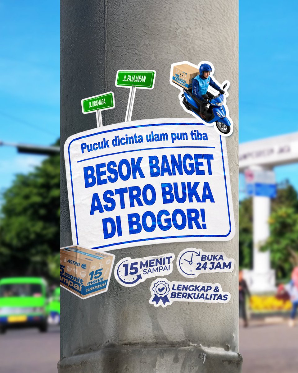 astronauts_id's tweet photo. Spesial ASTROVER5ARY, wargi Bogor sip-siap dapet promo spesial khusus wargi Bogor ya! 

Cobi absen heula, saha nu tos teu sabar belanja di ASTRO? 👇🛒

#ASTRO #Bogor #InfoBogor #Launch https://t.co/mHRSMt2ip4
