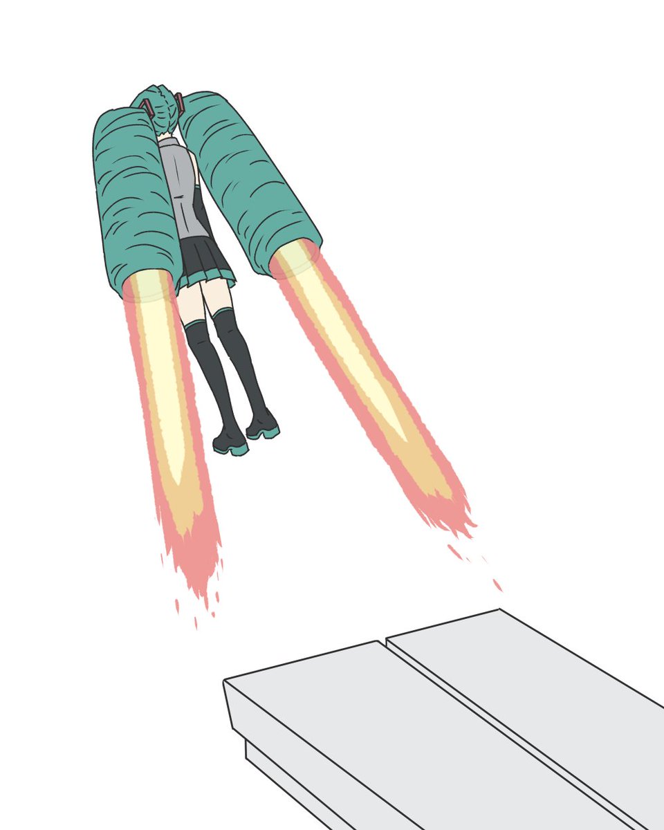 Crysepia's tweet photo. 初音ミクの髪は自由度が高い https://t.co/srmDj0H7Xl