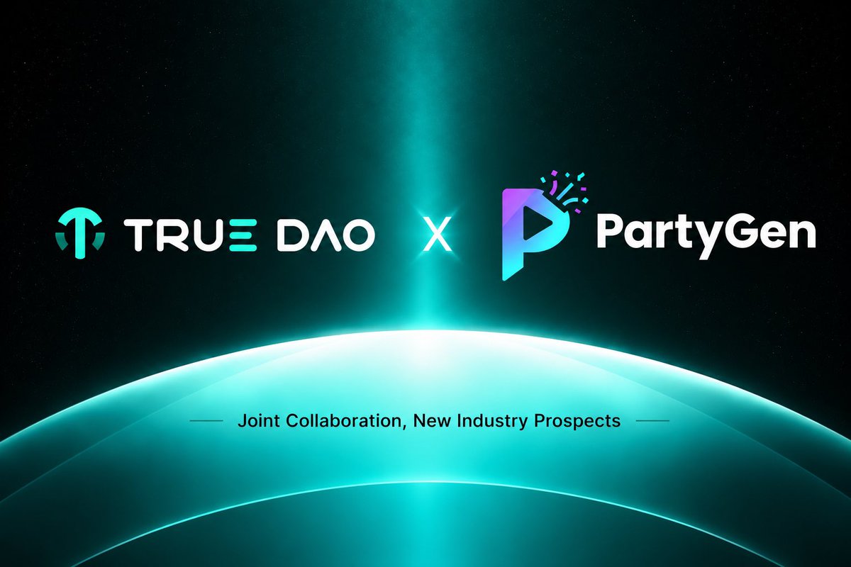 TrueDAOAI's tweet photo. 🚀 TrueDAO is excited to announce our partnership with @PartyGenHQ!

PartyGen is a Web3 AI platform empowering everyone to build and monetize multiplayer games without code. 🎮🤖

Together, we’re exploring new possibilities at the intersection of AI, gaming, Web3, and community-driven innovation. 🤝

The next generation of gaming and DAO starts here! 🔥