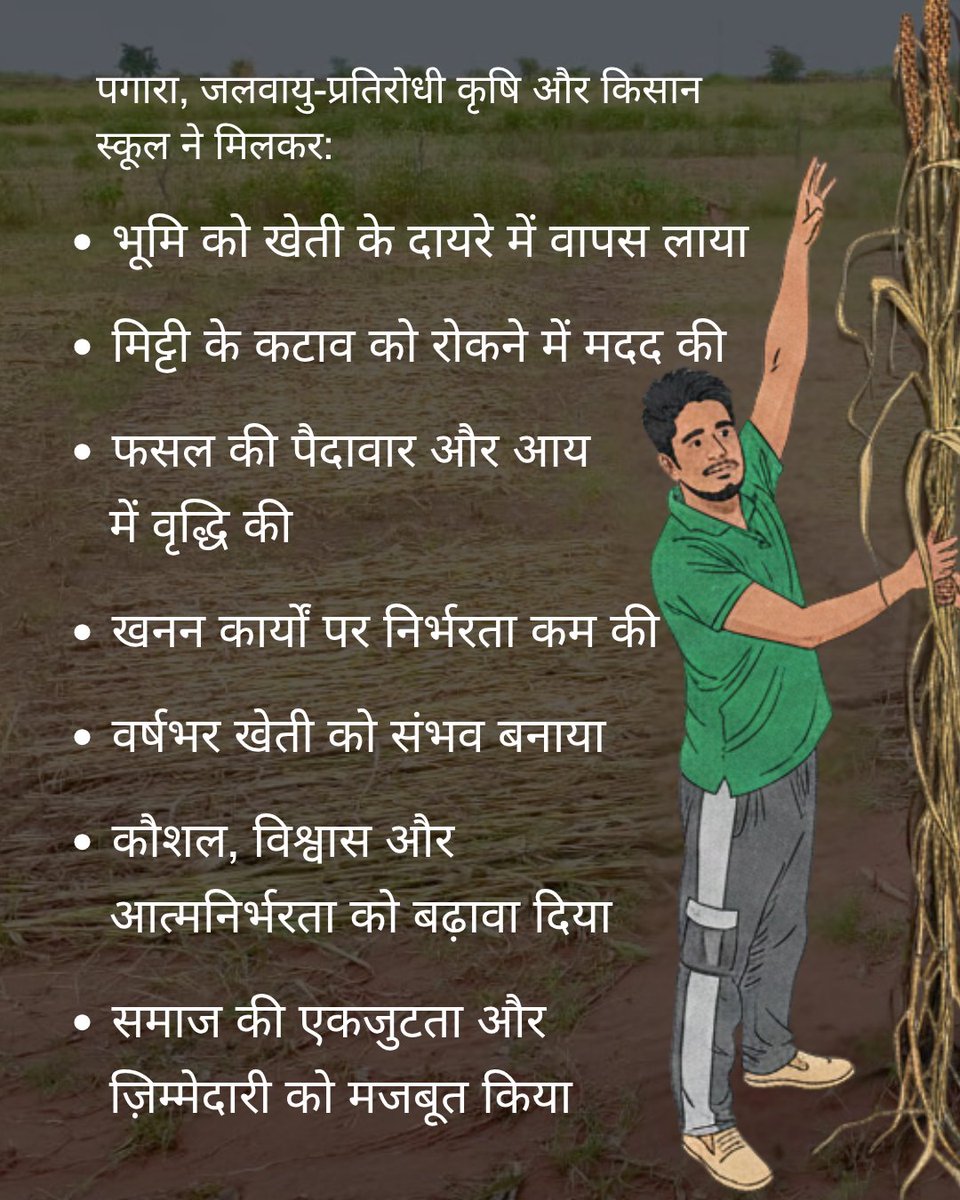 WOTRIndia's tweet photo. कोई रातों-रात वाला समाधान नहीं। बस लोग वही वापस पा रहे थे, जो हमेशा से उनका अपना था।

#Rajasthan #WaterScarcity #RainwaterHarvesting, #Livelihoods #FoodSecurity #Genpact #WOTR #WOTR4Development #WOTRat32 https://t.co/7wO89H32eL