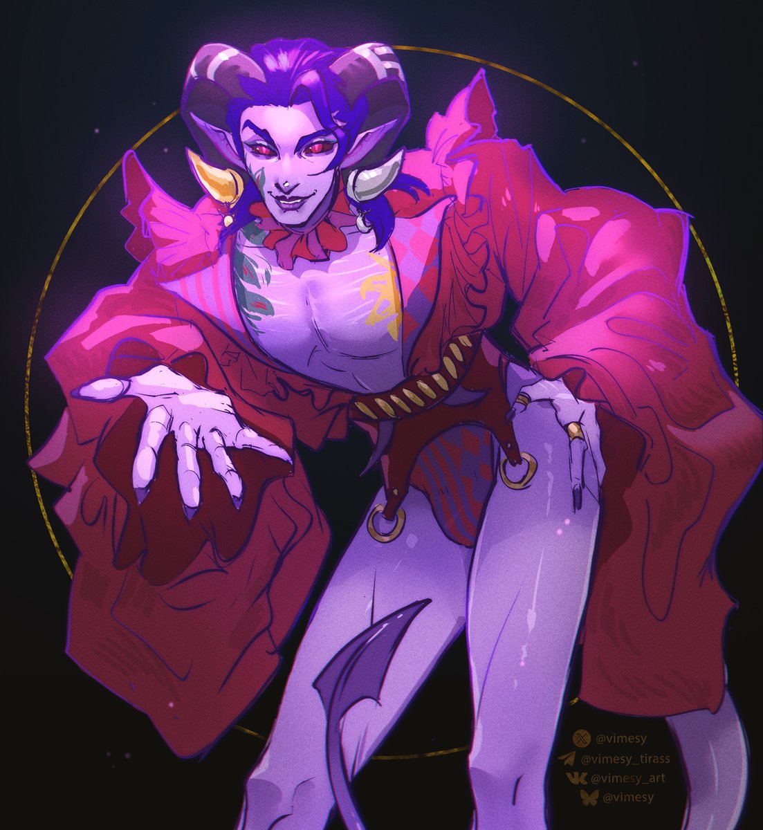 Vimesy's tweet photo. Hi! My name is Darya! You've doom scrolled your way to my art! Hope you stick around 🥰 https://t.co/KpR2kE2228