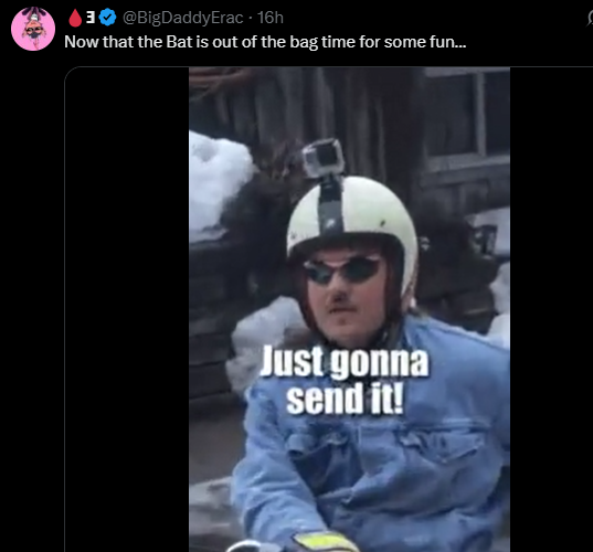 MoonbatsCurse's tweet photo. Hey @BigDaddyErac and @MoonBatsMFC send what? @Moon_Bats  are still in the dumps even after the lame announcement made by @ACEBLVZER . Keep Hangin! LOL https://t.co/mXUqhJ5WfI