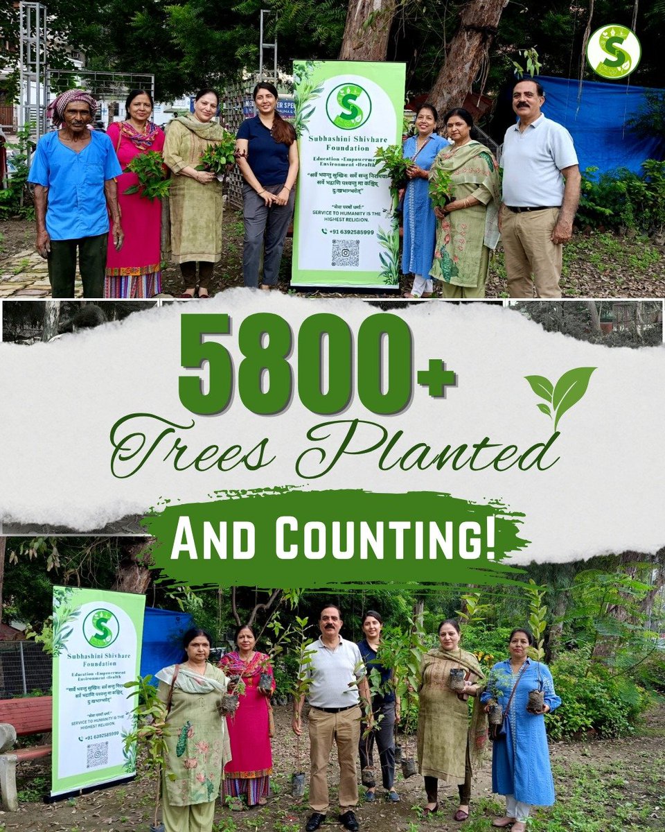 subhashinishiv's tweet photo. हरियाली बाँटिए, खुशियाँ बढ़ाइए!

अब तक हमारी Plantation Drive के तहत 5,800+ पौधे लगाए जा चुके हैं।
और इस खूबसूरत पहल को आगे बढ़ाते हुए, हमने Return Gift के रूप में भी पौधे भेंट किए—ताकि हर खुशी के साथ प्रकृति को भी एक नई ज़िंदगी मिले।
Plant a Tree. Gift a Life https://t.co/yyLlt0NWu1