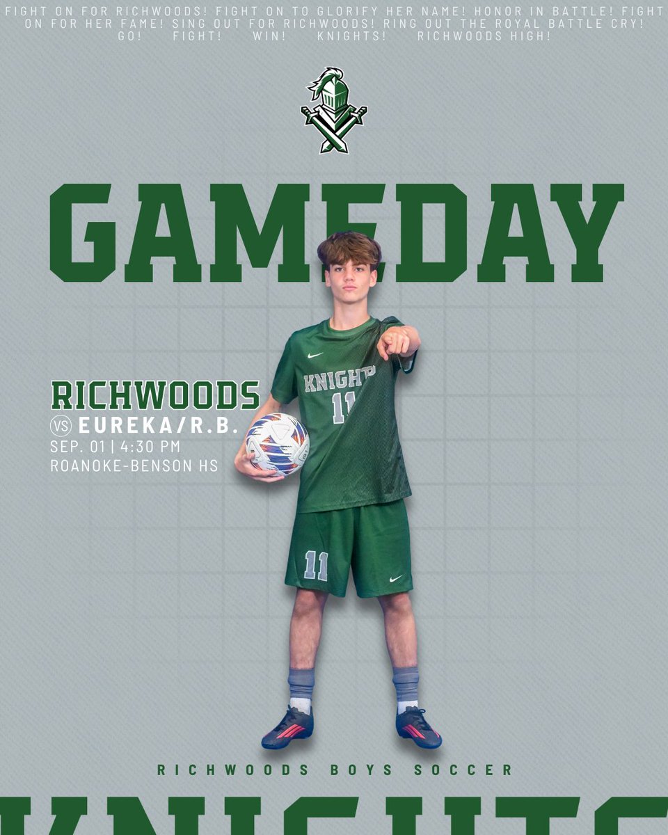 Richwoods_HS's tweet photo. GAMEDAY
β½: @RHSknightssocr
π: Eureka/Roanoke-Benson
β°: 4:30 PM
π: Roanoke-Benson High School
βοΈ: Jax Shilevinatz
#FDCW | #weRrichwoods | #TheStandardOfExcellence https://t.co/MF66jT35rr
